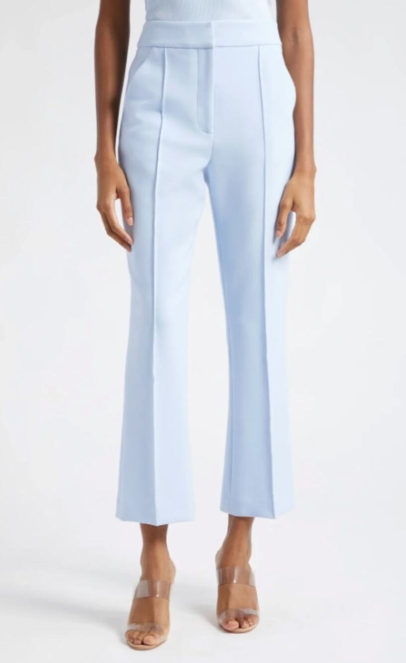 Veronica Beard Tani Ankle Flare Pleat Pants size 0
